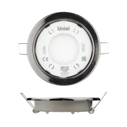 Больше о товаре Встраиваемый светильник (UL-00005055) Uniel GX53/H2 Black Chrome 10 Prom