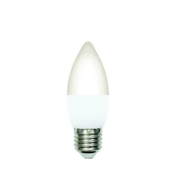 Больше о товаре Лампа светодиодная Volpe E27 6W 3000K матовая LED-C37-6W/3000K/E27/FR/SLS UL-00008788