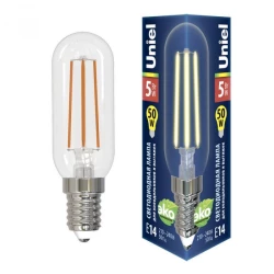 Больше о товаре Лампа светодиодная (UL-00007129) Uniel E14 5W 3000K прозрачная LED-Y25-5W/3000K/E14/CL GLZ04TR