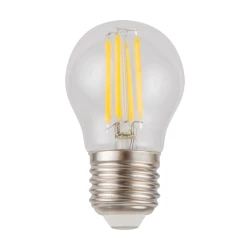 Больше о товаре Лампа светодиодная филаментная диммируемая Voltega E27 5W 3000K шар прозрачный VG10-G1E27warm5W-FD 8466