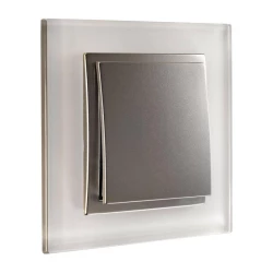 Больше о товаре Рамка 1-постовая Mono Electric Style Glass белое стекло 107-710000-160