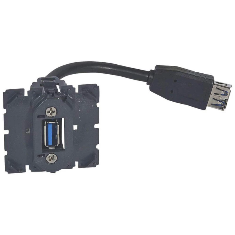 Розетка USB Legrand Celiane с кабелем 067372
